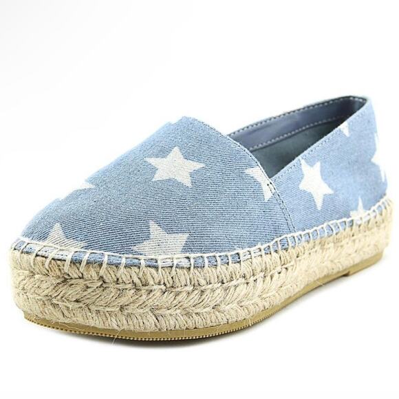 Steve Madden 'Talan' Women's 7.5 Star Espadrille Denim Shoe Slip On - Picture 1 of 12